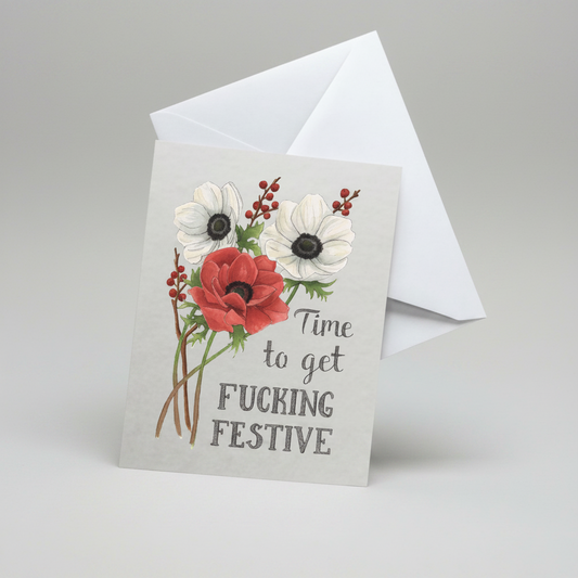 "Time to get F*cking Festive"— 5 Card Set