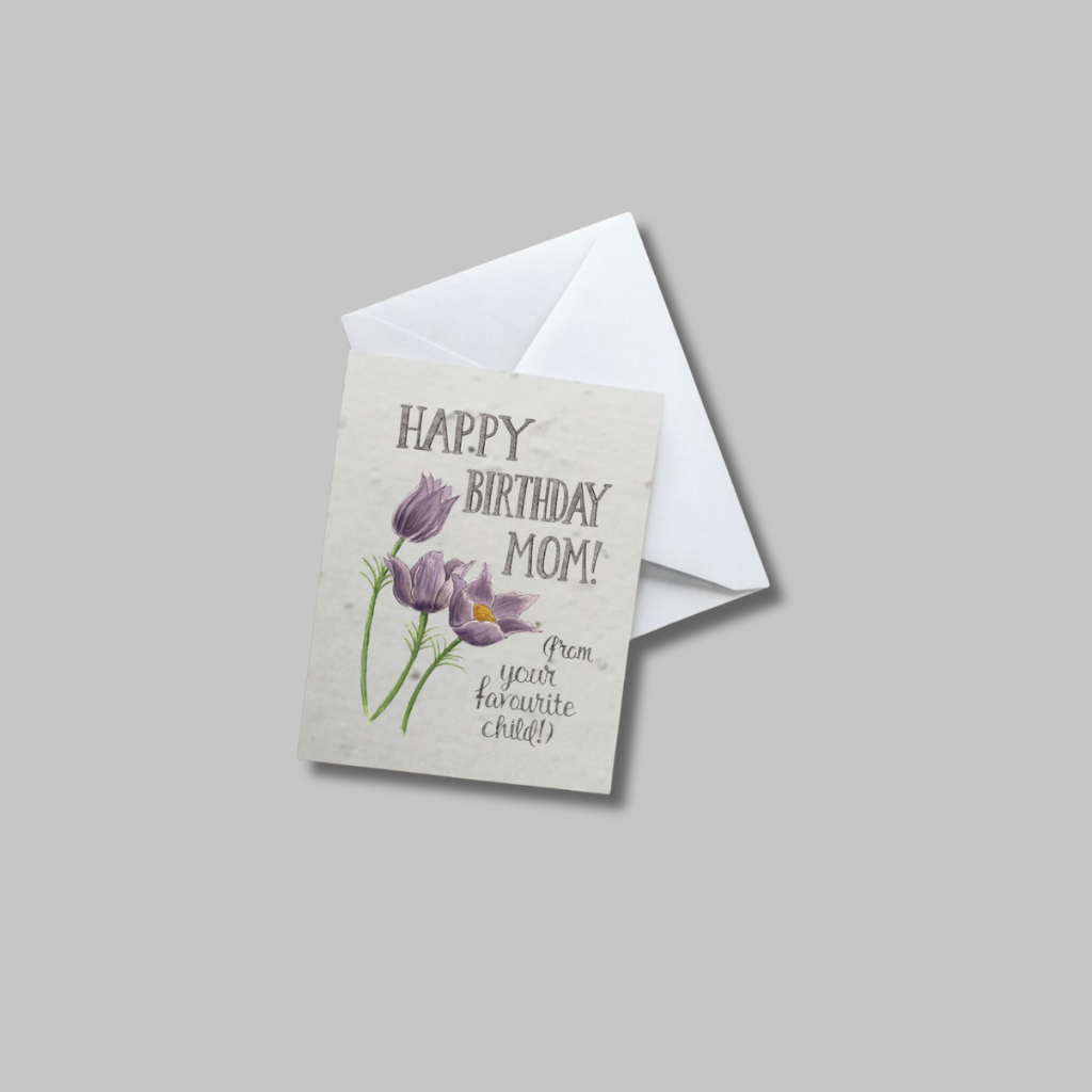 "Happy Birthday Mom! From your Favourite Child"— 5 Card Set