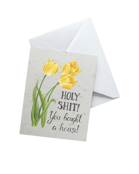 Naughty Floral Greetings Cards A2 in size with Envelope